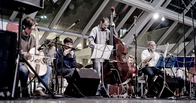 Trepanning Trio at Akron Museum, photo by Andrew McAllister